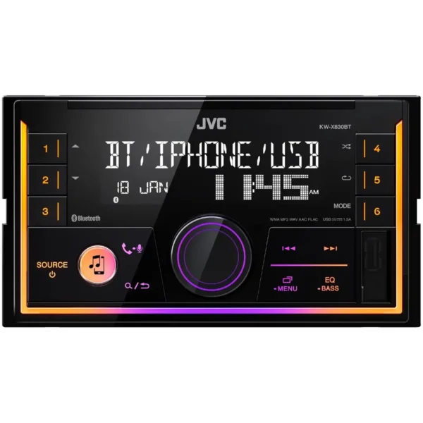 JVC KW-X830BT 2-DIN Digital Media Receiver