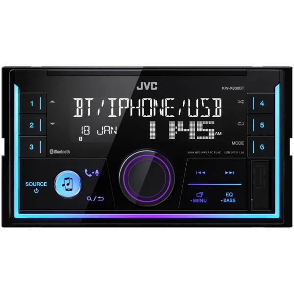 JVC KW-X830BT 2-DIN Digital Media Receiver