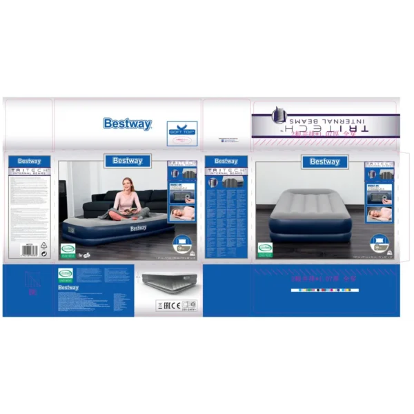 Bestway 67723 air mattress Single mattress Blue, Grey Unisex