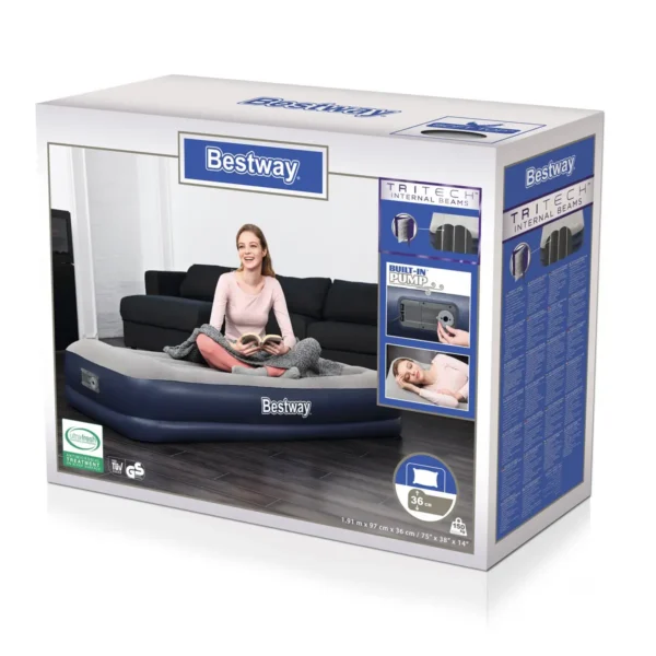 Bestway 67723 air mattress Single mattress Blue, Grey Unisex