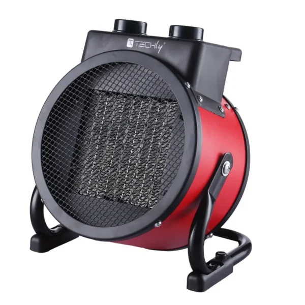 Techly IC-HEAT002 electric space heater Indoor & outdoor Black, Red 2400 W Fan electric space heater