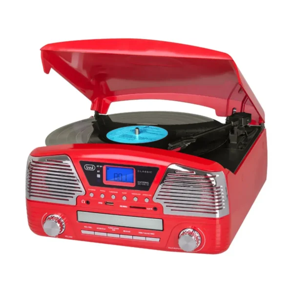 Trevi TT 1068 E Direct drive audio turntable Red Semi Automatic