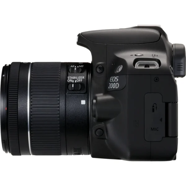 Canon EOS 200D + EF-S 18-55mm f/4-5.6 IS STM SLR Camera Kit 24.2 MP CMOS 6000 x 4000 pixels Black
