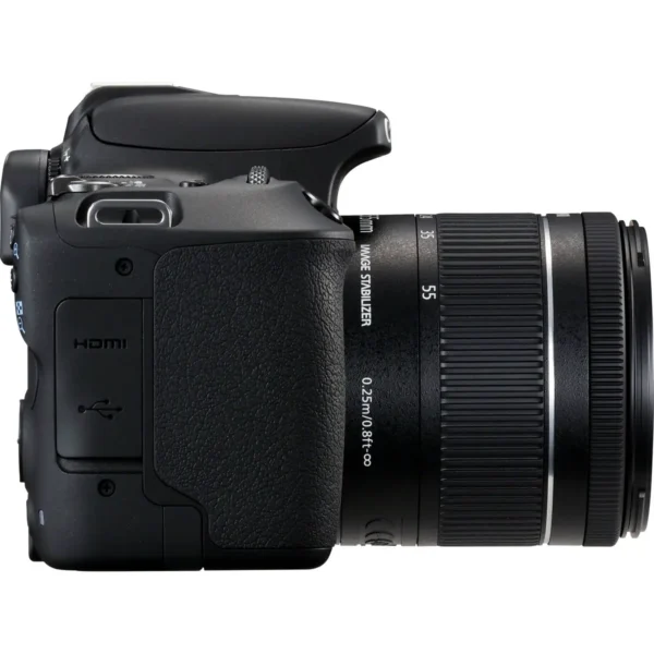 Canon EOS 200D + EF-S 18-55mm f/4-5.6 IS STM SLR Camera Kit 24.2 MP CMOS 6000 x 4000 pixels Black