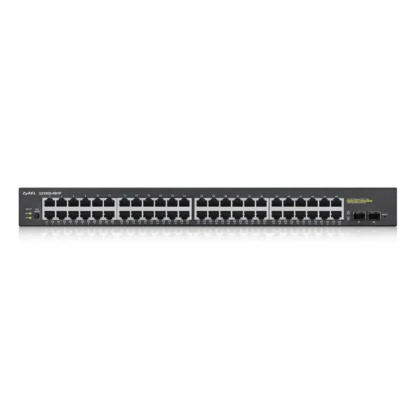 Zyxel GS1900-48HP Managed L2 Gigabit Ethernet (10/100/1000) Power over Ethernet (PoE) Black