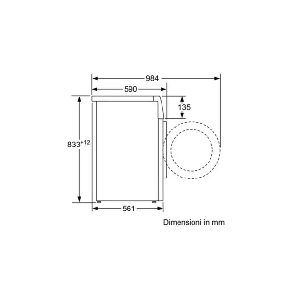 Siemens WM10B221II washing machine Front-load 6 kg 1000 RPM White