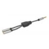 Manhattan Headphone Stereo Audio Y-Splitter Cable, 3.5mm, Aux, 15cm, Male/2x Female, Connects Two Sets of Headphones to One Audio Jack, Slim Design, Black/Silver, Gold plated contacts and pure oxygen-free copper wire, Lifetime Warranty, Polybag