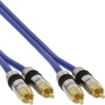 InLine Premium RCA Audio Cable 2x RCA male / male gold plated 5m