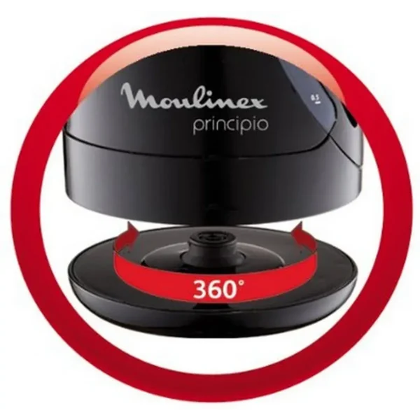 Moulinex Principio electric kettle 1.2 L 2400 W Black