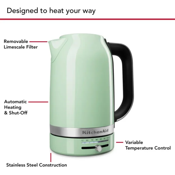 KitchenAid 5KEK1701BPT electric kettle 1.7 L 2400 W Light Green