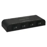 Techly IDATA AU-268 audio switch Black