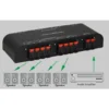 Techly IDATA AU-268 audio switch Black