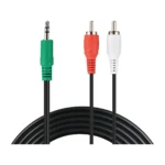 Sandberg MiniJack-M->2xRCA-M 2 m