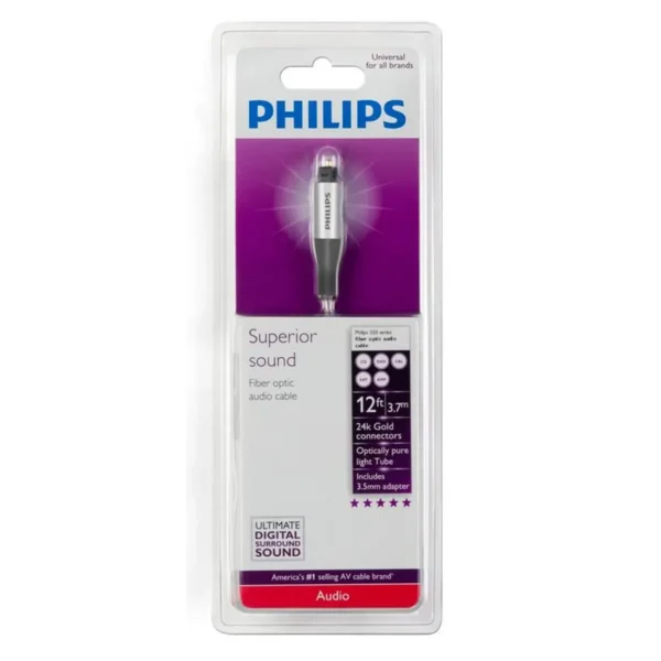 Philips SWA3304H/17 audio cable 3.6 m TOSLINK Black, Grey