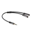 Ewent EW9236 audio cable 0.15 m 3.5mm 2 x 3.5mm Black