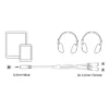 Ewent EW9236 audio cable 0.15 m 3.5mm 2 x 3.5mm Black