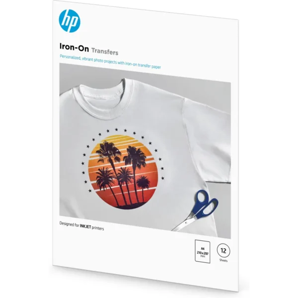 HP Iron-On Transfers, A4 (210 x 297 mm), 12 sheets