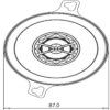 JBL Club 3020 car speaker Round 2-way 60 W 1 pc(s)