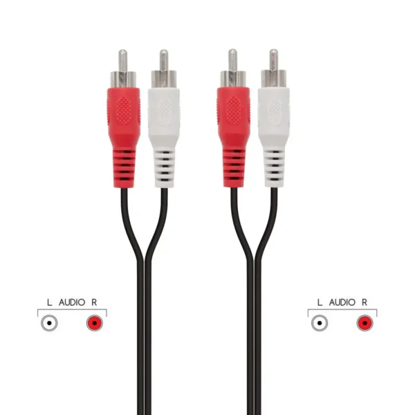 Ewent Audio cable, 2 x RCA M – 2 x RCA M, 1.5m