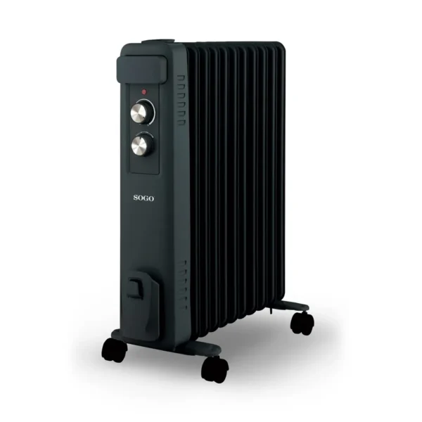 Sogo CAL-SS-18465 electric space heater Indoor Black 2500 W Oil electric space heater