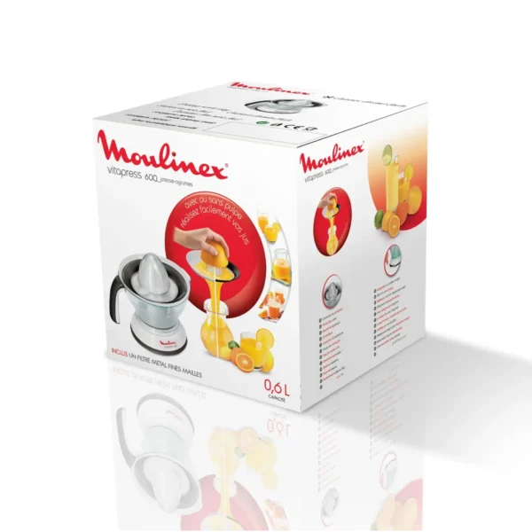 Moulinex PC300B electric citrus press 25 W White, Grey