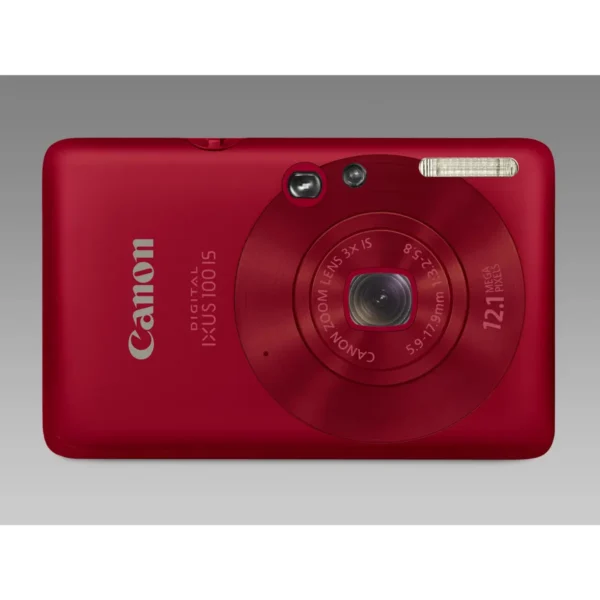 Canon Digital IXUS 100 IS Compact camera 12.1 MP CCD 4000 x 3000 pixels Red