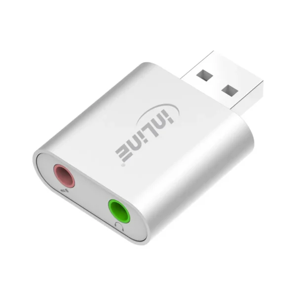 InLine USB Audio sound card, aluminum case