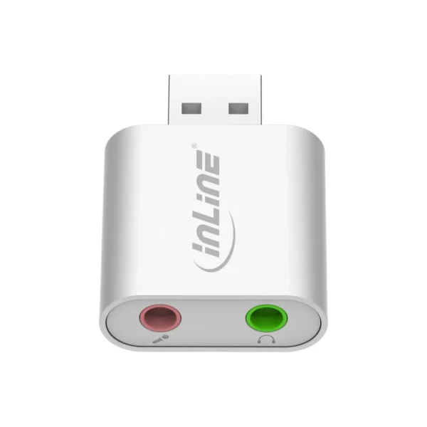 InLine USB Audio sound card, aluminum case