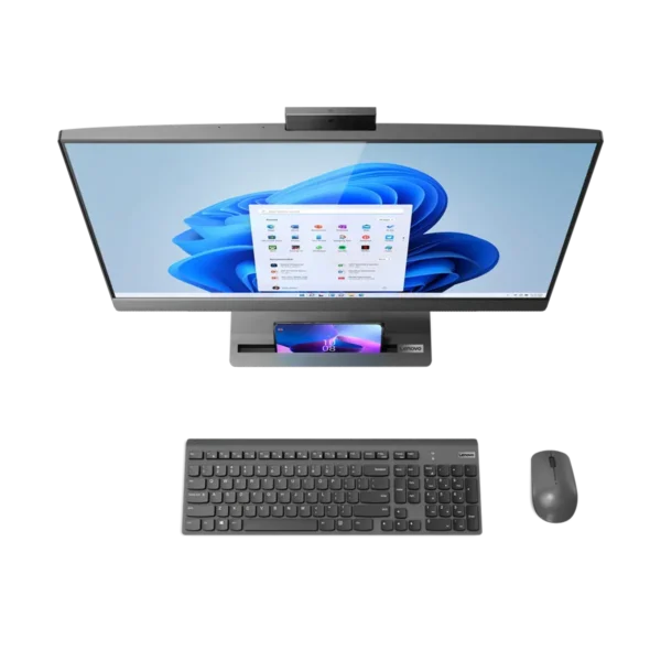 Lenovo IdeaCentre 5 Intel® Core™ i5 i5-13500H 68.6 cm (27″) 2560 x 1440 pixels All-in-One PC 16 GB DDR5-SDRAM 512 GB SSD Windows 11 Home Wi-Fi 6 (802.11ax) Grey