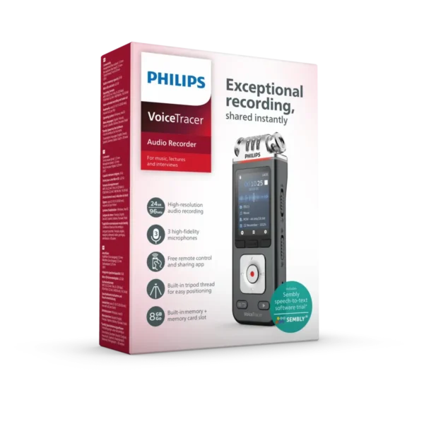 Philips VoiceTracer Black, Grey