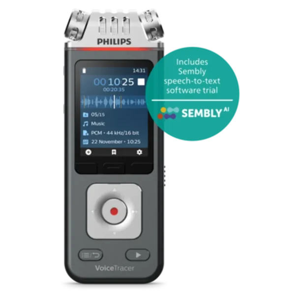 Philips VoiceTracer Black, Grey