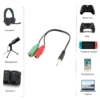 Ewent EC1640 audio cable 0.15 m 3.5mm 2 x 3.5mm Black, Green, Red