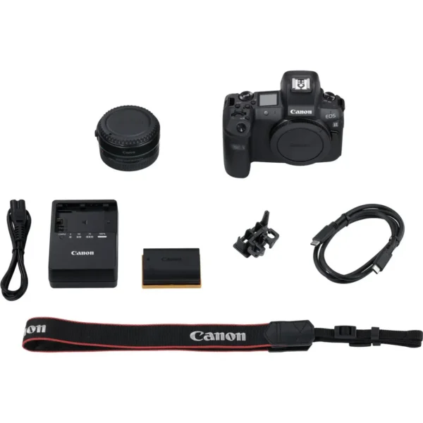 Canon EOS R + EF to RF adapter MILC Body 30.3 MP CMOS 6720 x 4480 pixels Black