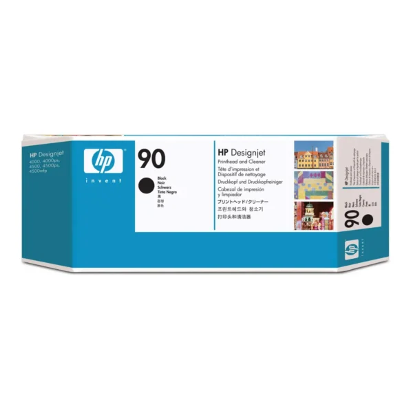 HP 90 Black DesignJet Printhead and Printhead Cleaner