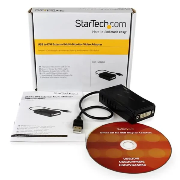 StarTech.com USB DVI External Dual or Multi Monitor Video Adapter