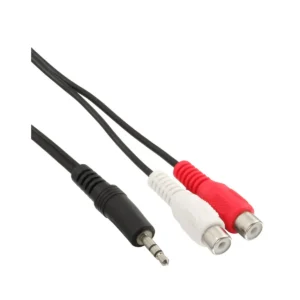InLine Audio cable 2x RCA female / 3.5mm Stereo male 0.2m