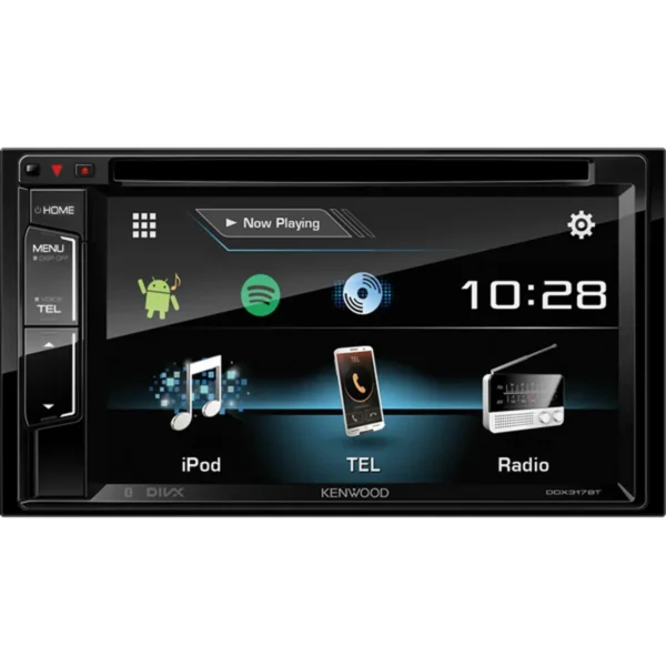 Kenwood DDX317BT car media receiver Black Bluetooth