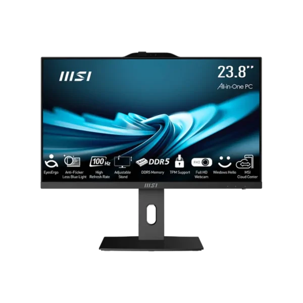 MSI Pro AP242P 14M-641US Intel® Core™ i7 i7-14700 60.5 cm (23.8″) 1920 x 1080 pixels All-in-One PC 32 GB DDR5-SDRAM 1 TB SSD Windows 11 Pro Wi-Fi 6E (802.11ax) Black