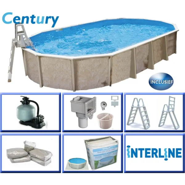 Interline Century Oval 6,10 x 3,60 m incl. accessories