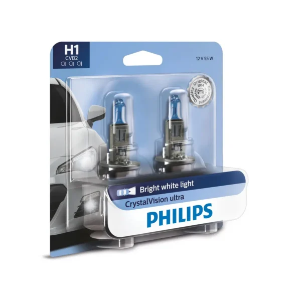 Philips CrystalVision Ultra 12258CVB2 car light bulb H1 55 W Xenon