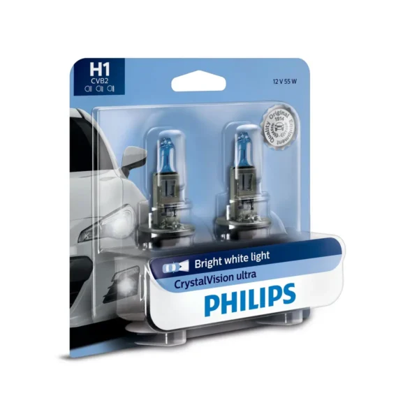 Philips CrystalVision Ultra 12258CVB2 car light bulb H1 55 W Xenon