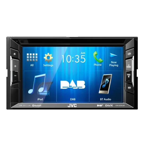 JVC KW-V235DBT car media receiver Black Bluetooth