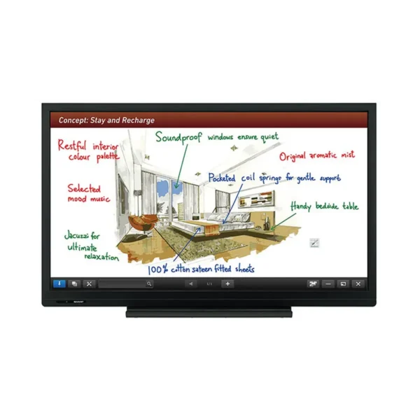 Sharp PN-C703B interactive whiteboard 177.8 cm (70″) 1920 x 1080 pixels Touchscreen Black USB
