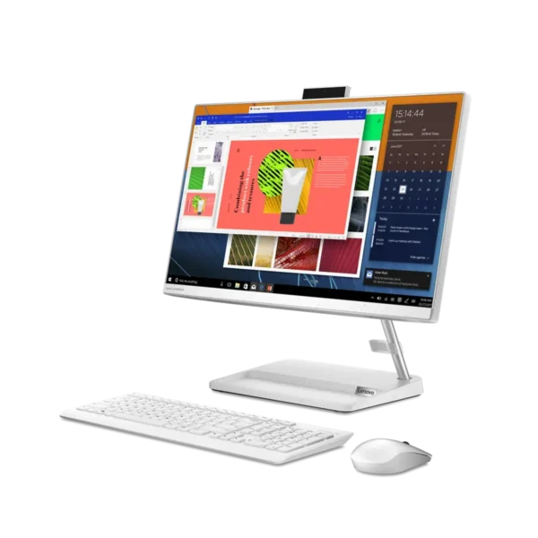 Lenovo IdeaCentre 3 AMD Athlon Silver 3050U 60.5 cm (23.8″) 1920 x 1080 pixels All-in-One PC 8 GB DDR4-SDRAM 256 GB SSD Windows 11 Home Wi-Fi 5 (802.11ac) White