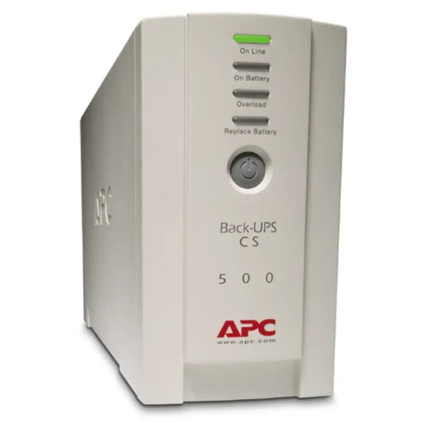 APC Back-UPS, 500VA/300W, Tower, 230V, 4x IEC C13 Outlets , User Replaceable Battery