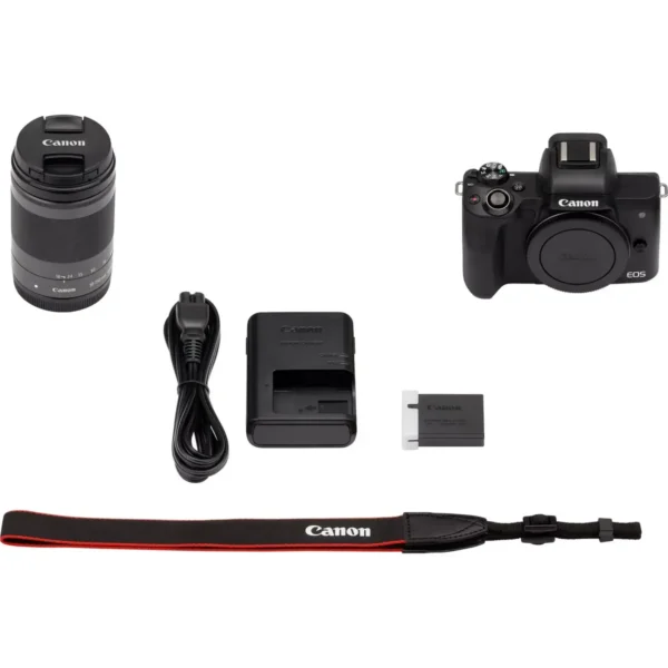 Canon EOS M50 Mark II + EF-M 18-150mm IS STM MILC 24.1 MP CMOS 6000 x 4000 pixels Black