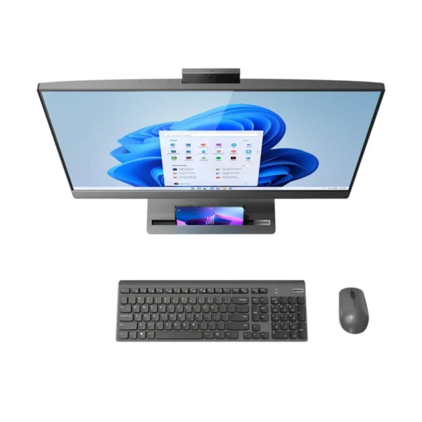 Lenovo IdeaCentre AIO 5 27IAH7 Intel® Core™ i7 i7-12700H 68.6 cm (27″) 2560 x 1440 pixels All-in-One PC 16 GB DDR5-SDRAM 1 TB SSD Intel Arc A370M Windows 11 Home Wi-Fi 6 (802.11ax) Grey