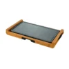 Sogo BAR-SS-1223 electric griddle Freestanding 2200 W Bamboo, Grey, Wood