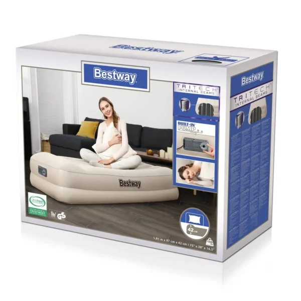 Bestway 67694 air mattress Double mattress Beige Unisex
