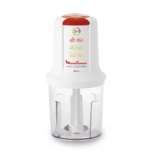 Moulinex ClickChef AT710110 electric food chopper 0.5 L 500 W Red, Transparent, White
